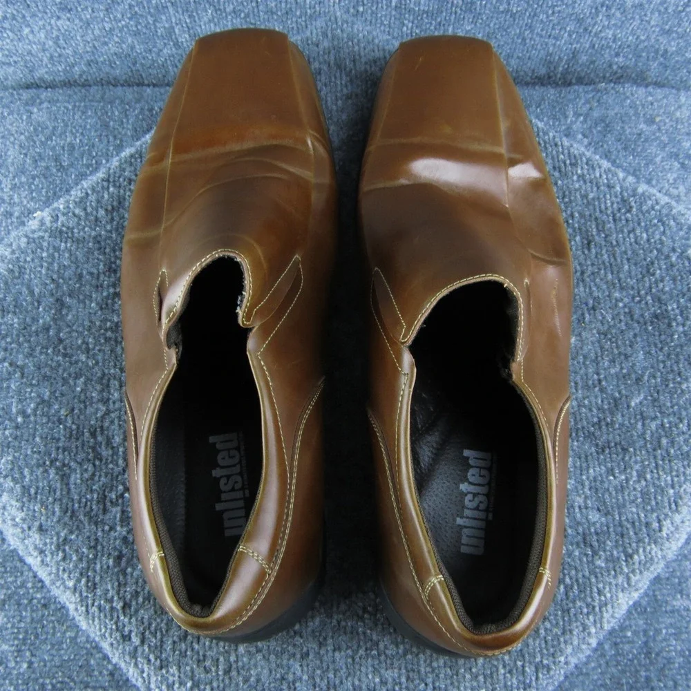 Unlisted Pave‎ Men Loafer Shoes Size 15 Medium Brown Synthetic Slip On